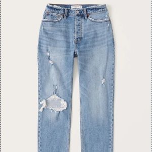 Abercrombie high rise dad jeans